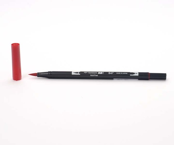 Tombow Dual Brush Pen - Crimson - Karmesinrot