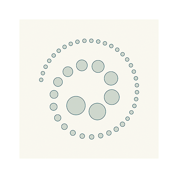 Grafische Schablonen - Punkte Spirale