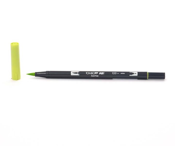 Tombow Dual Brush Pen - Chartreuse - Grüngelb dunkel