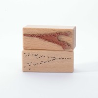 Motivstempel Titel: Zugvögel am Himmel