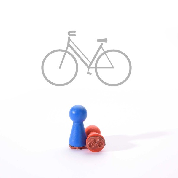 Motivstempel Titel: Ministempel · Fahrrad