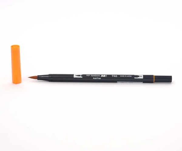 Tombow Dual Brush Pen - Gold Ochre - Gold Ocker