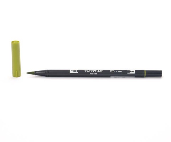 Tombow Dual Brush Pen - Light Olive - Olivgrün Hell