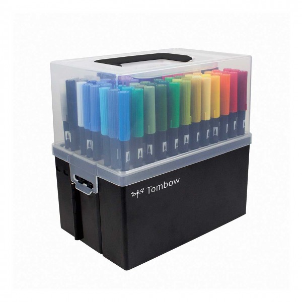 ABT Dual Brush Pens, Stiftebox mit 107 Farben + Blender