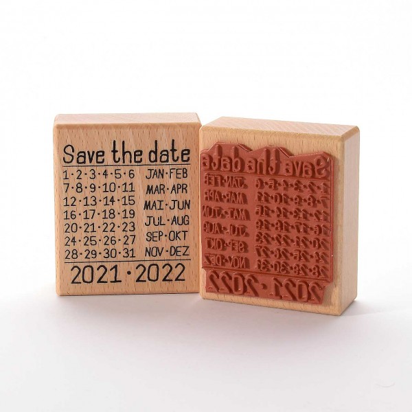 Motivstempel Titel: Save the date 2021-2022