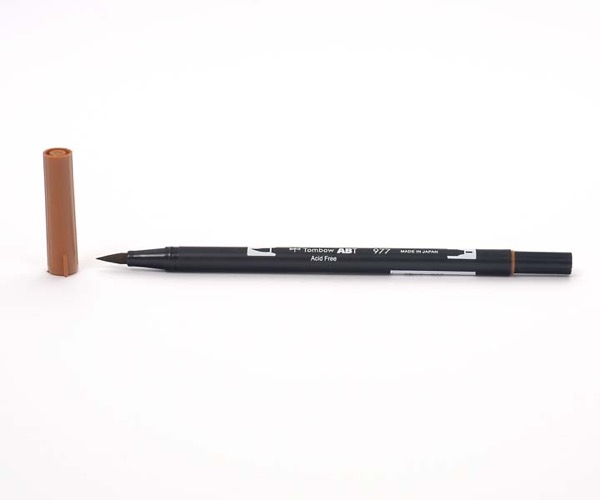 Tombow Dual Brush Pen - Saddle Brown - Leder